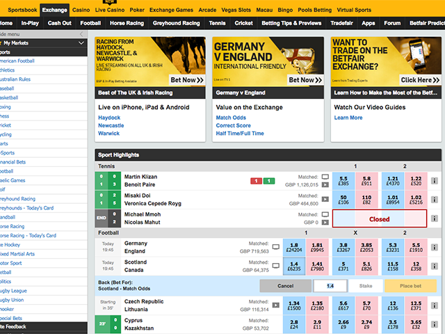 , Betfair and the betting exchange